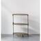 Hello Honey® 31'' Antique Gold Oval Metal 3-Tier Shelf Side Table